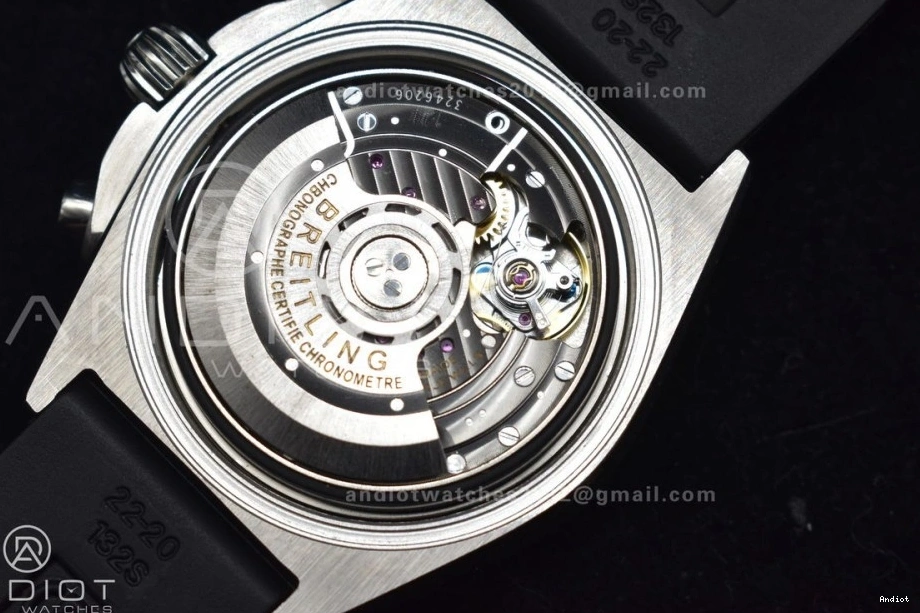 B01 LE SS A7750 Version Wht 43mm Navitimer 1:1 BLS Best L-Black Chrono 0414